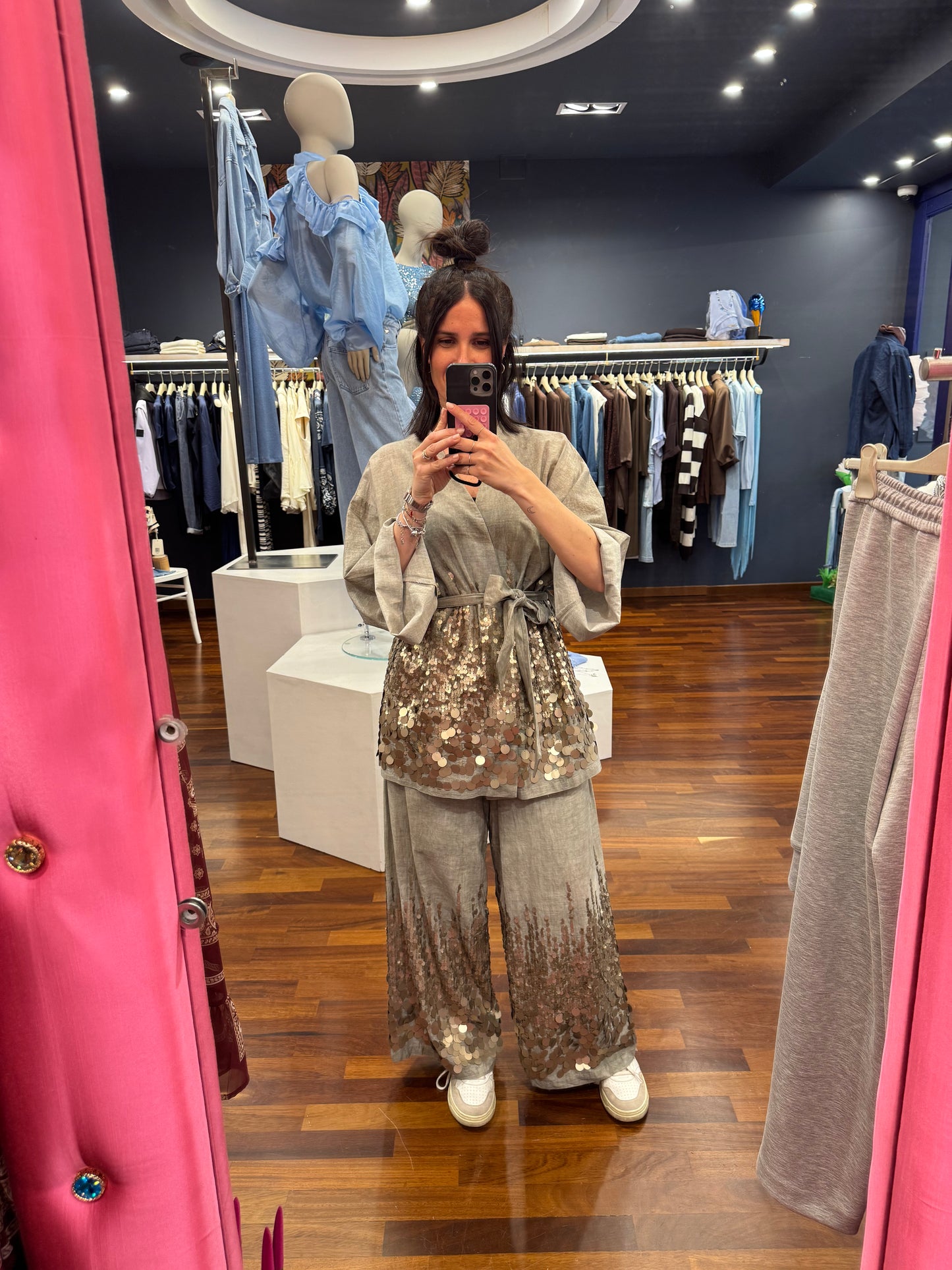 Pantaloni paillettes