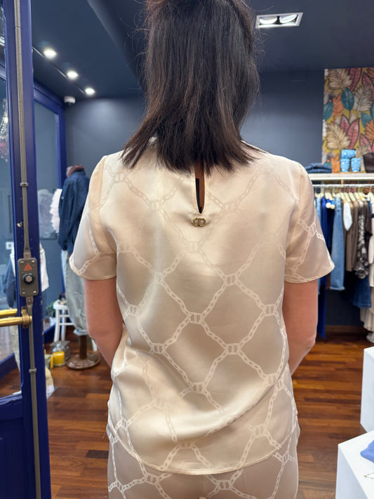 Blusa jacquard