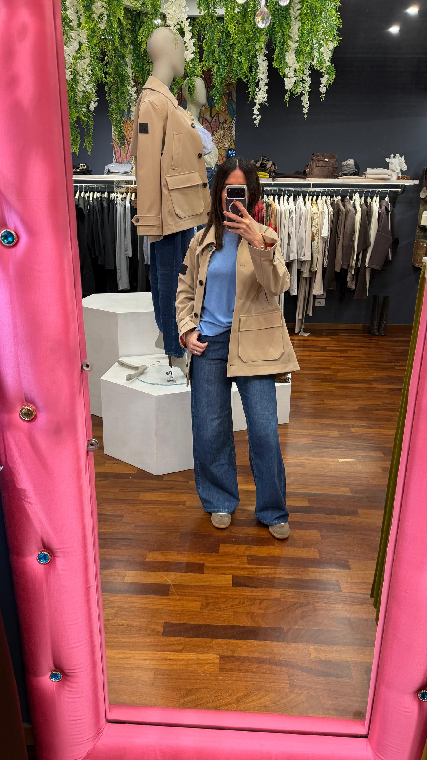 Trench corto beige - Montereggi