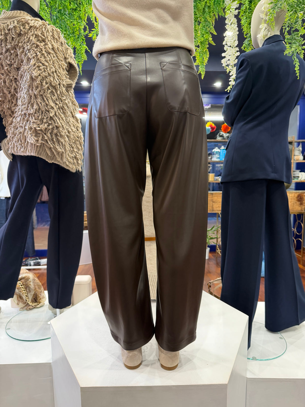 Pantalone ecopelle