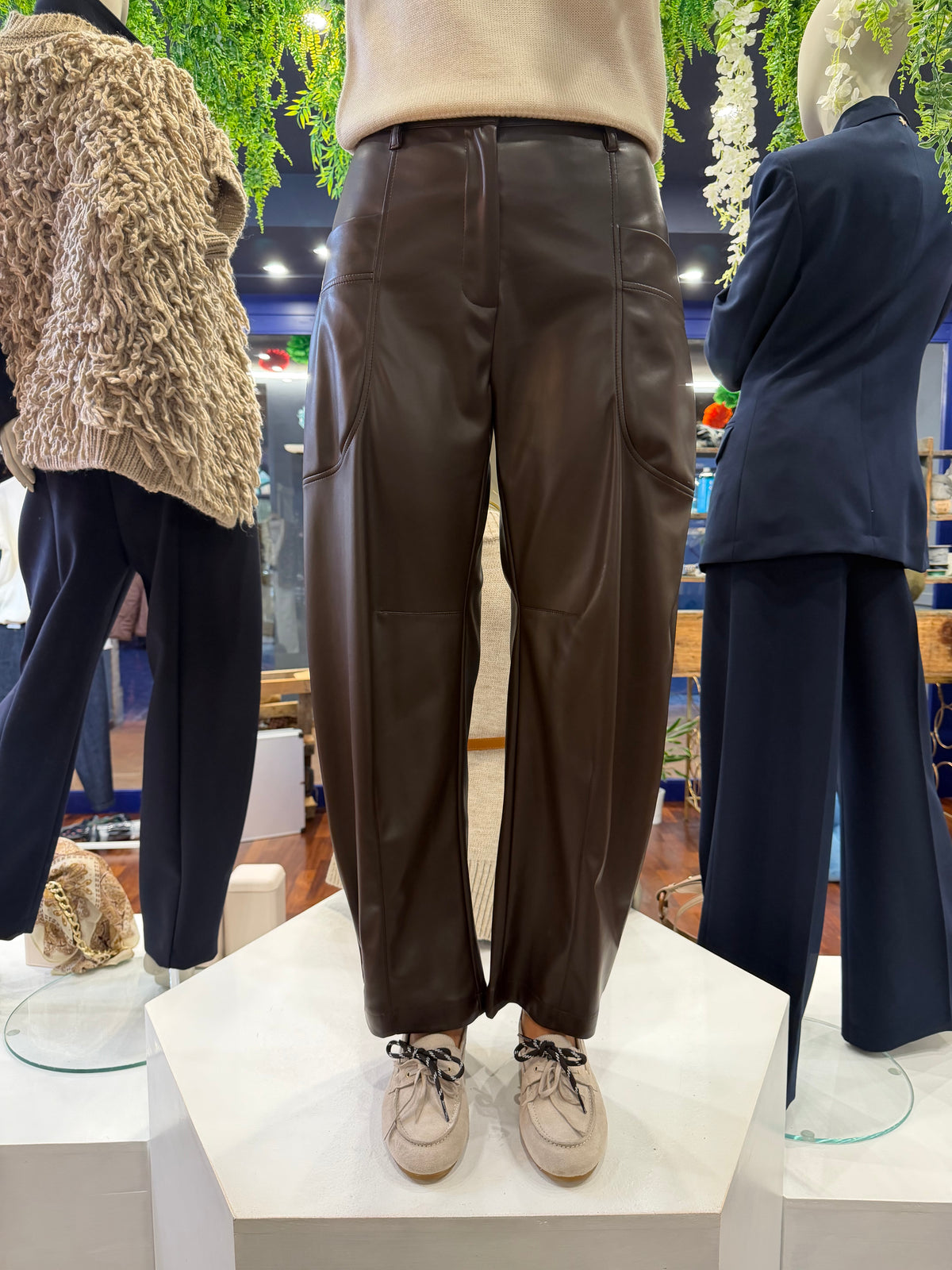 Pantalone ecopelle