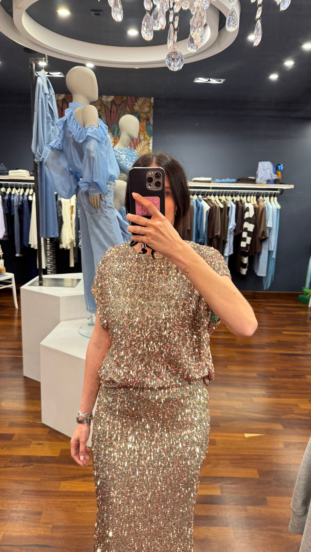 Blusa paillettes
