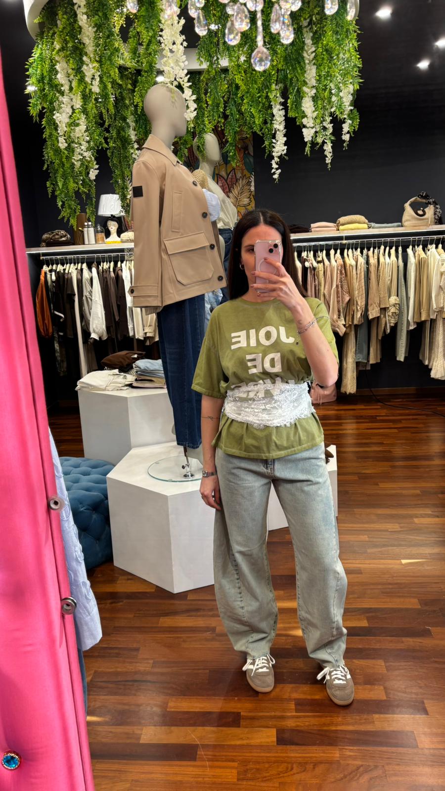T-shirt con fascia pizzo - Vicolo