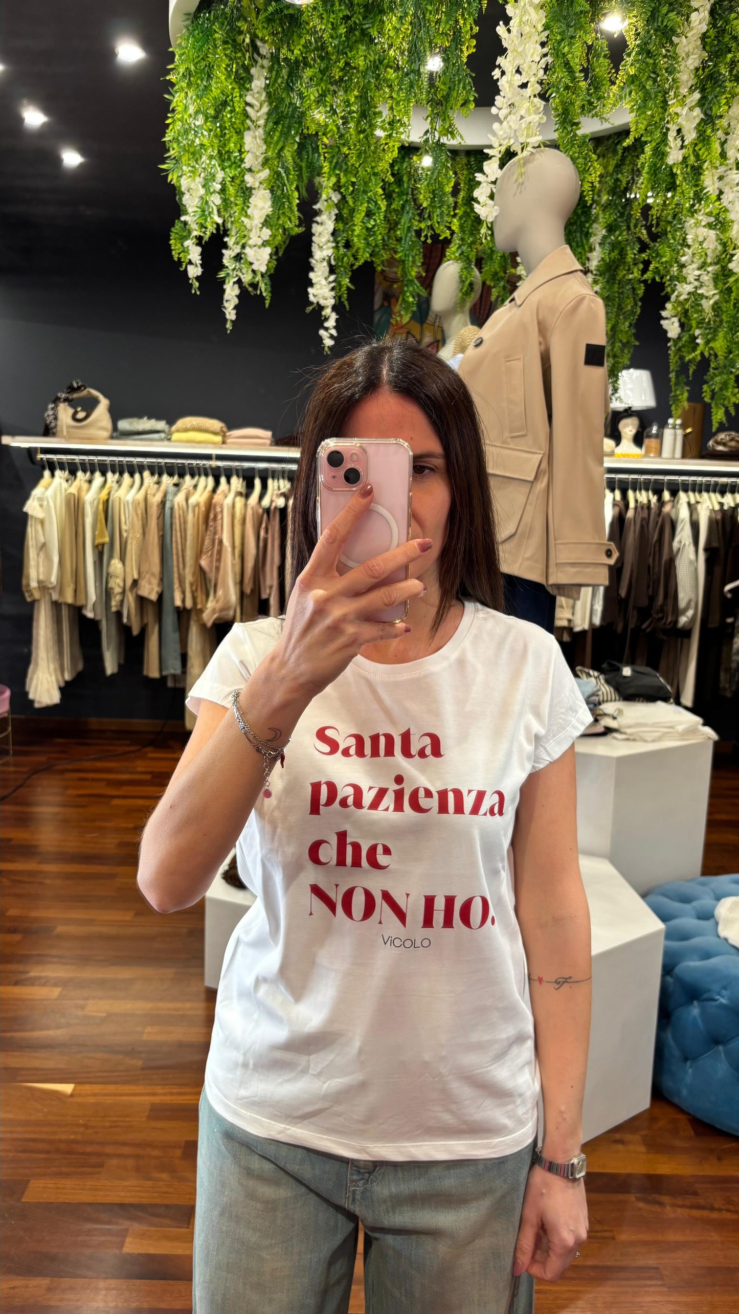 T-shirt Santa pazienza che non ho - Vicolo
