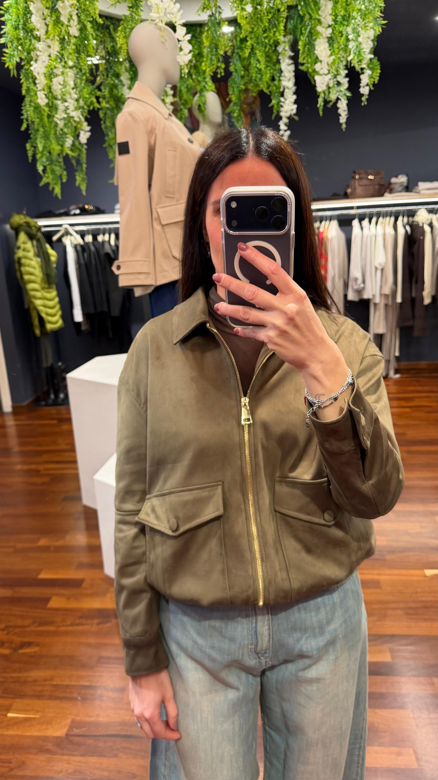 Bomber scamosciato militare - Berna