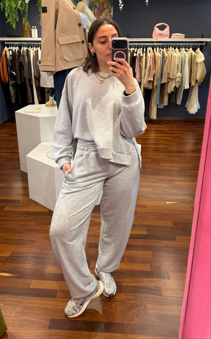Felpa morbida con spacchetti e pantalone barrel - Souvenir