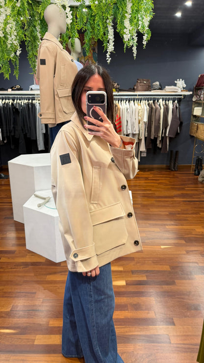 Trench corto beige - Montereggi