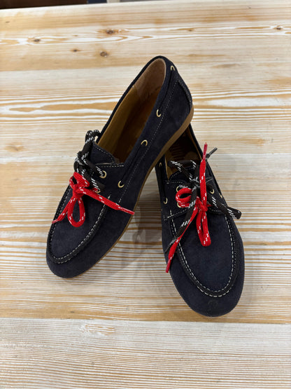 Mocassino barca in camoscio blu navy - Ovye
