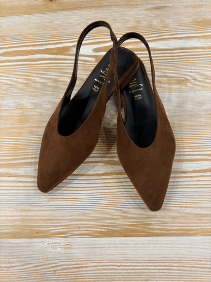 Slingback in camoscio moro - Ovye
