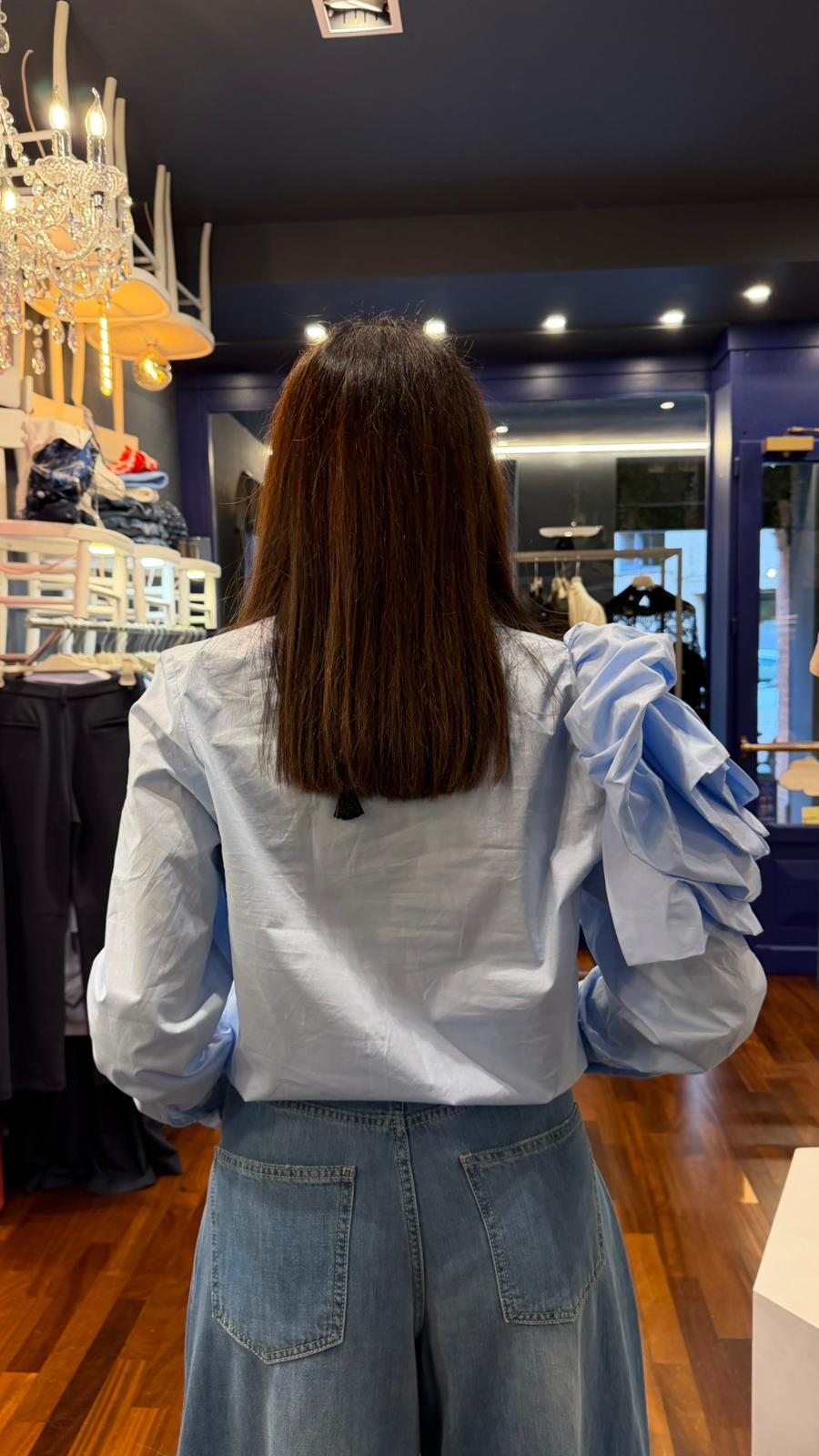 Camicia manica con rosa - Souvenir