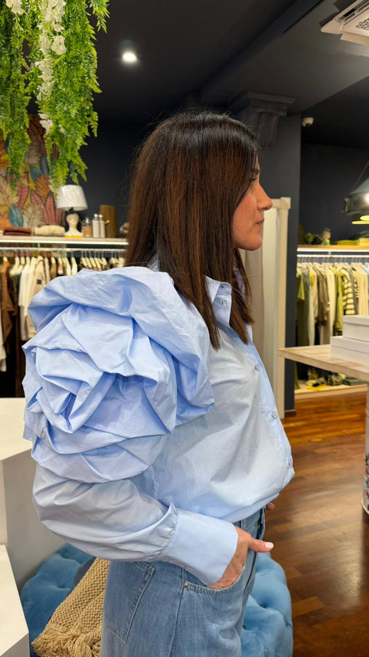 Camicia manica con rosa - Souvenir