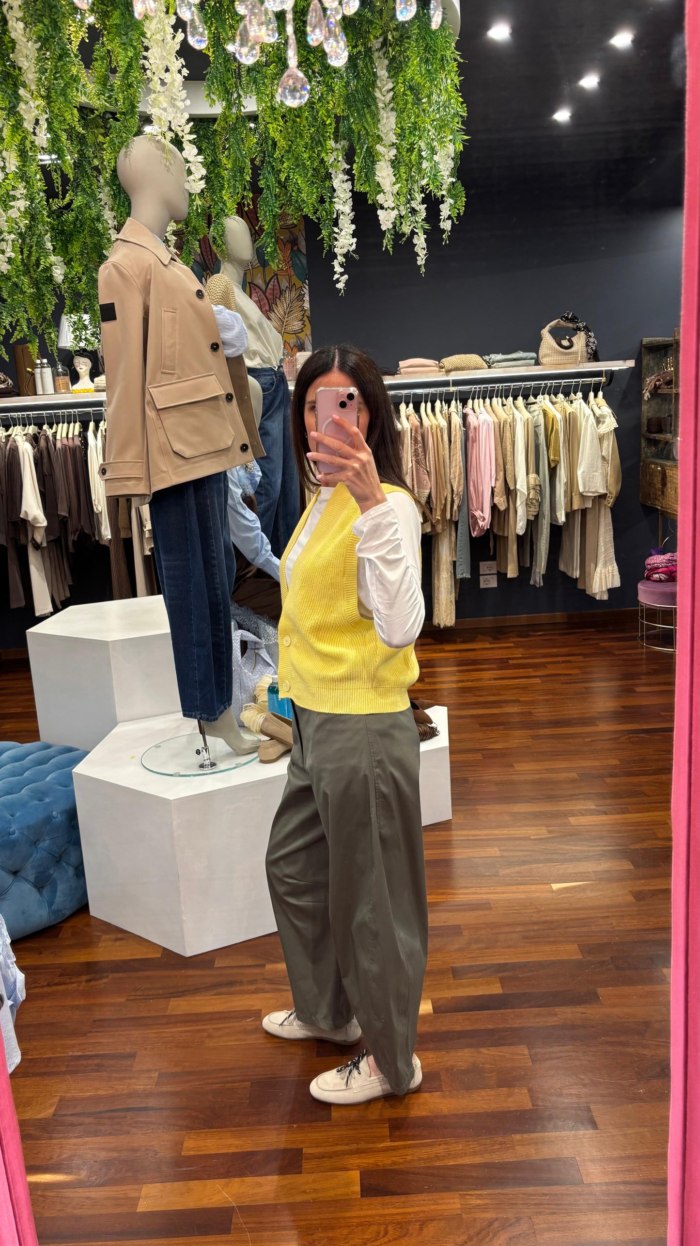 Gilet bottoni giallo - Vicolo