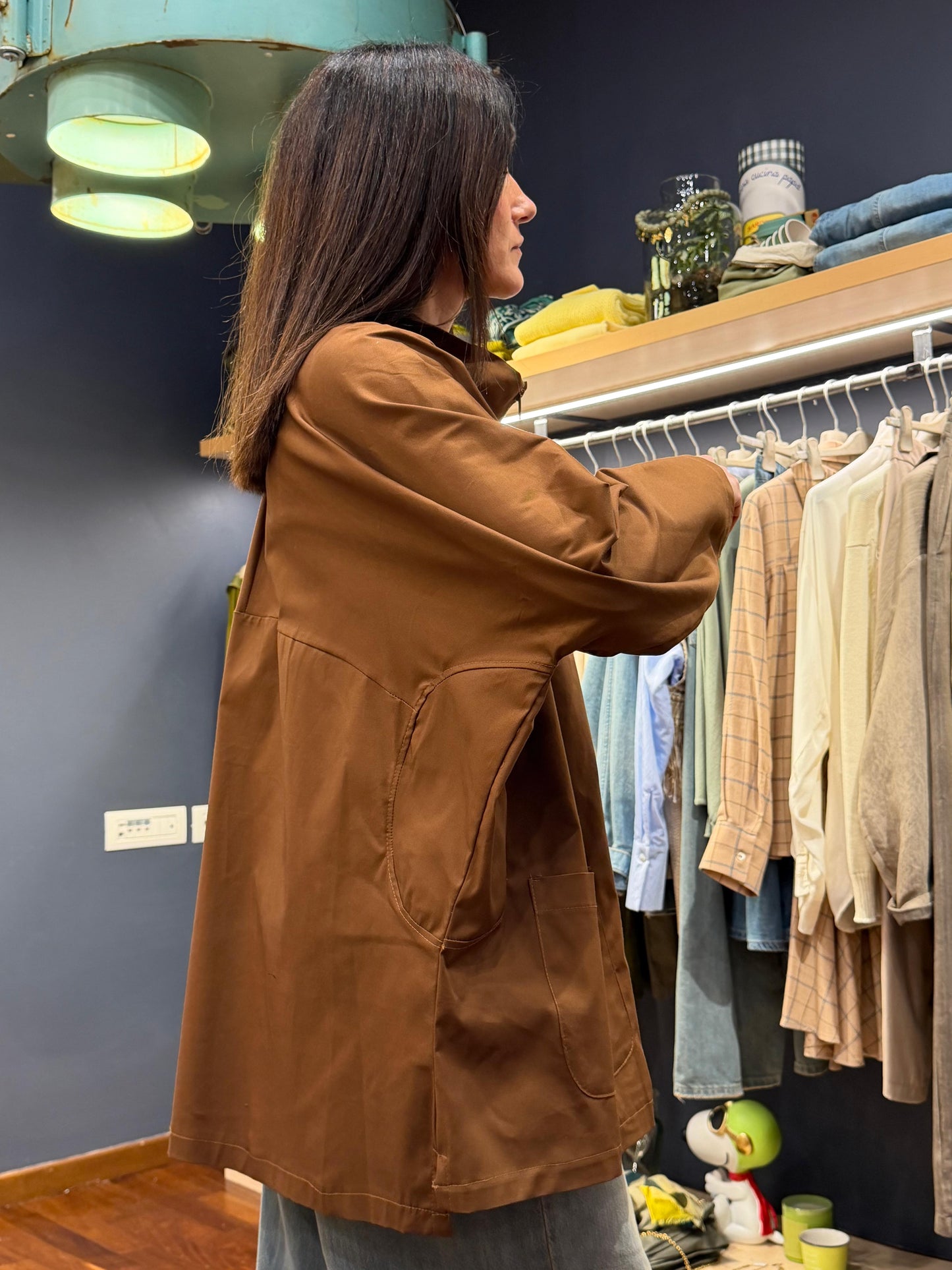 Giacca impermeabile caramello - Dejavu