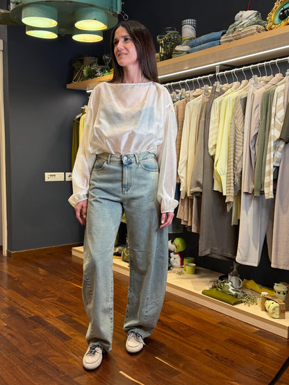 Body blusa burro e brillantini - Kontatto