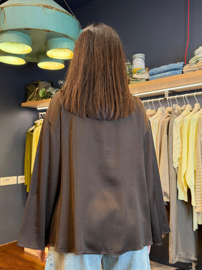 Blusa in raso manica lunga - Souvenir