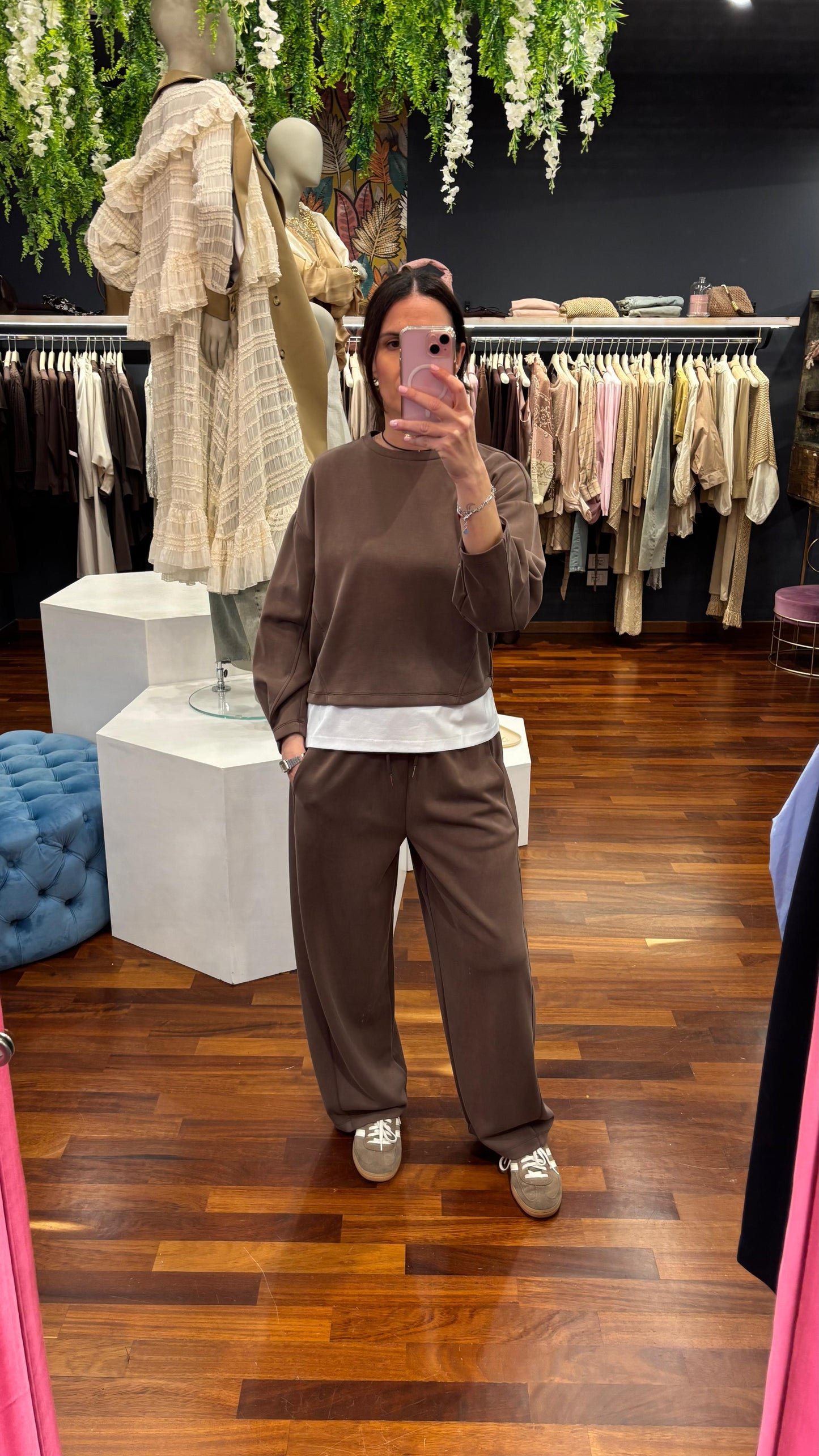 Pantalone balloon modal moka  - Berna