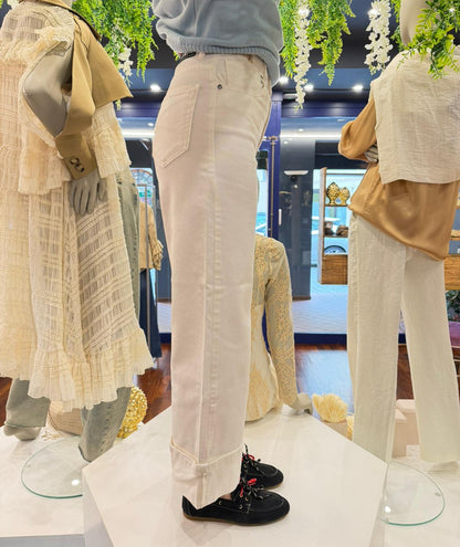 Jeans modello culotte bianco - Berna