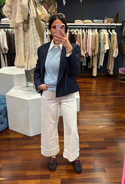 Jeans modello culotte bianco - Berna