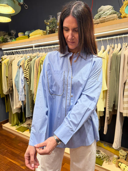 Camicia con ricami perline - Souvenir