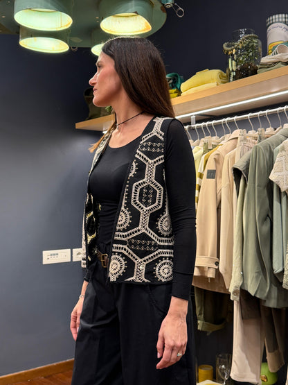 Gilet etnico nero - Bohemian