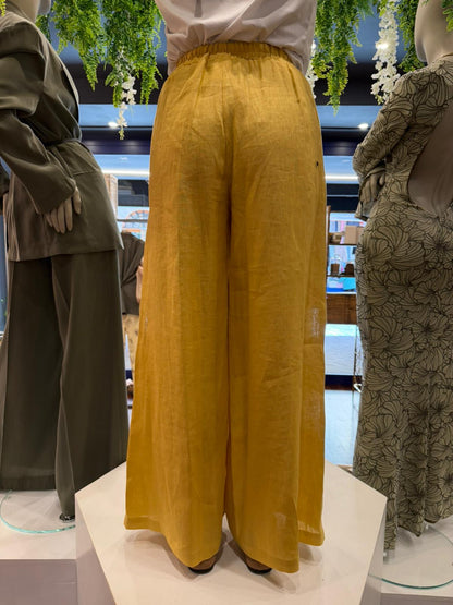 Pantalone lino mustarda - Bohemian