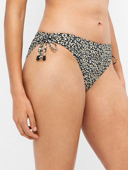 Reggiseno e slip laccetti animalier - Gisela