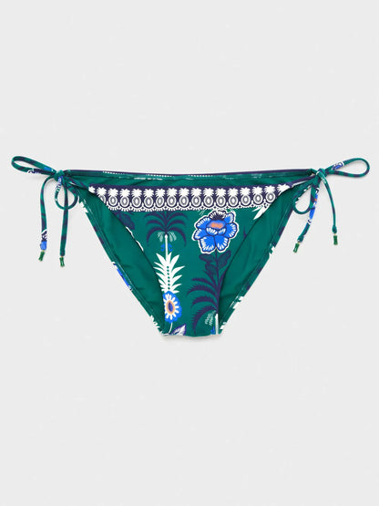 Bikini triangolo e slip verde etnico - Gisela