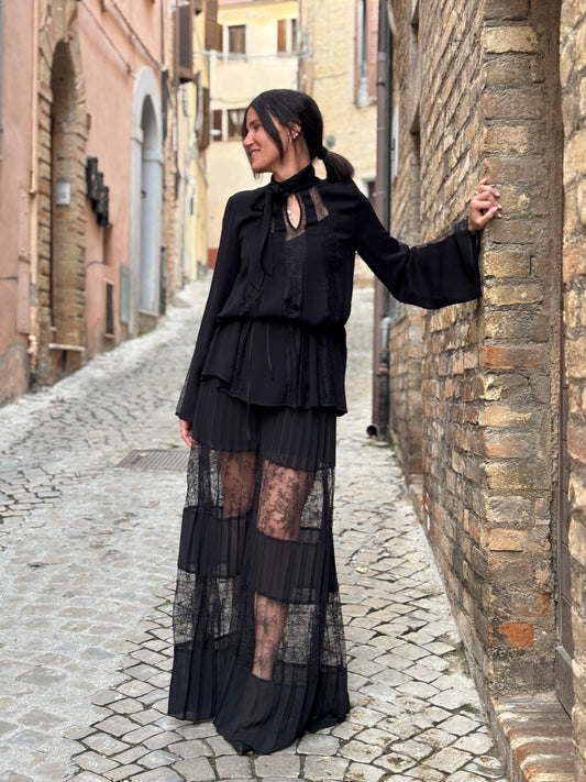 Pantaloni in pizzo