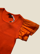 Carica l&#39;immagine nel visualizzatore di Gallery, T-shirt costina arancio
