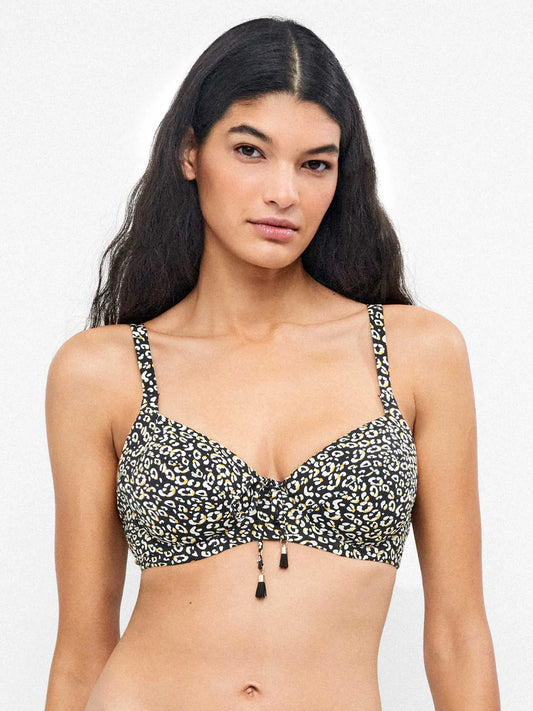 Reggiseno e slip laccetti animalier - Gisela