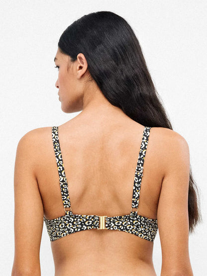 Reggiseno e slip laccetti animalier - Gisela