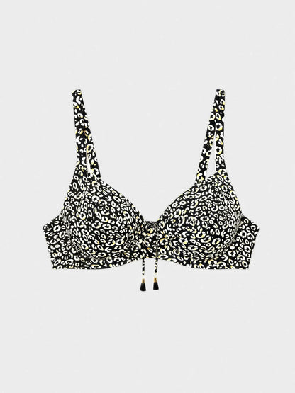 Reggiseno e slip laccetti animalier - Gisela