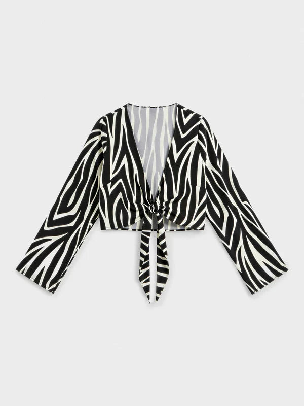 Top incrocio zebrato - Gisela
