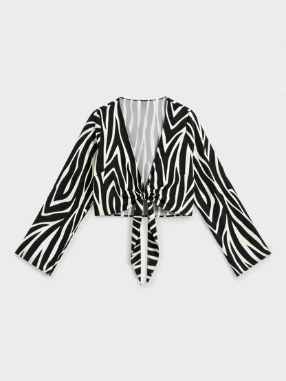 Top incrocio zebrato - Gisela