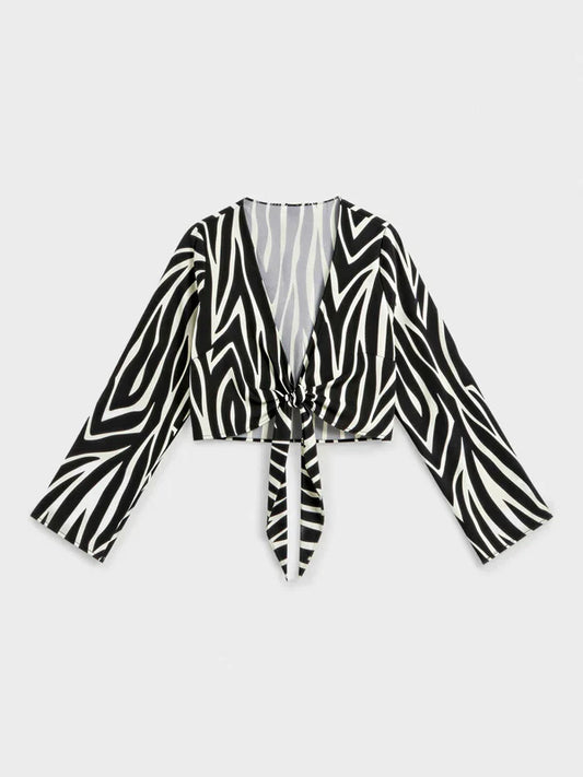 Top incrocio zebrato - Gisela
